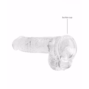 Dildo Transparent – Realistic Dildo with Balls | 6" or 7" | Suction Cup & Body-Safe Silicone - Image 5