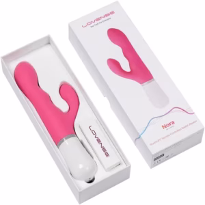 Nora – Lovense App‑Controlled Rotating Rabbit Vibrator | G‑Spot & Clitoral Dual Stimulation