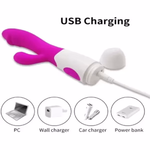 Bunny Rabbit Portable Massager for Women – Compact, Ergonomic & Multi-Mode Relaxation Tool - Image 4
